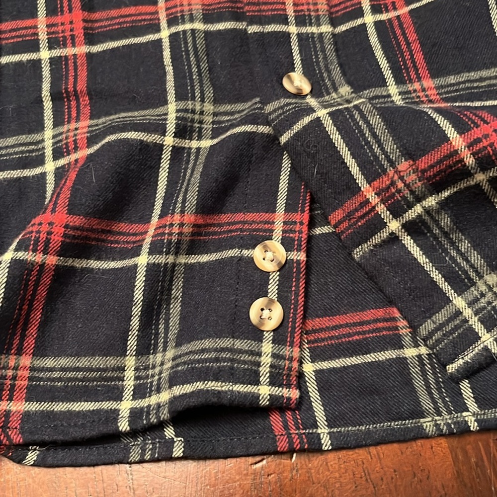 Men's Big Mac Blue and Red Plaid Shirt Large - Picture 6 of 7